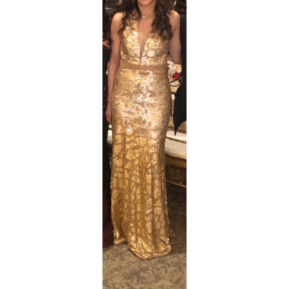 Camille la vie Gold Dress